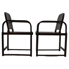 Retro 1930s Pair of Thonet Bentwood Armchairs A745 by Tatra, Czechoslovakia