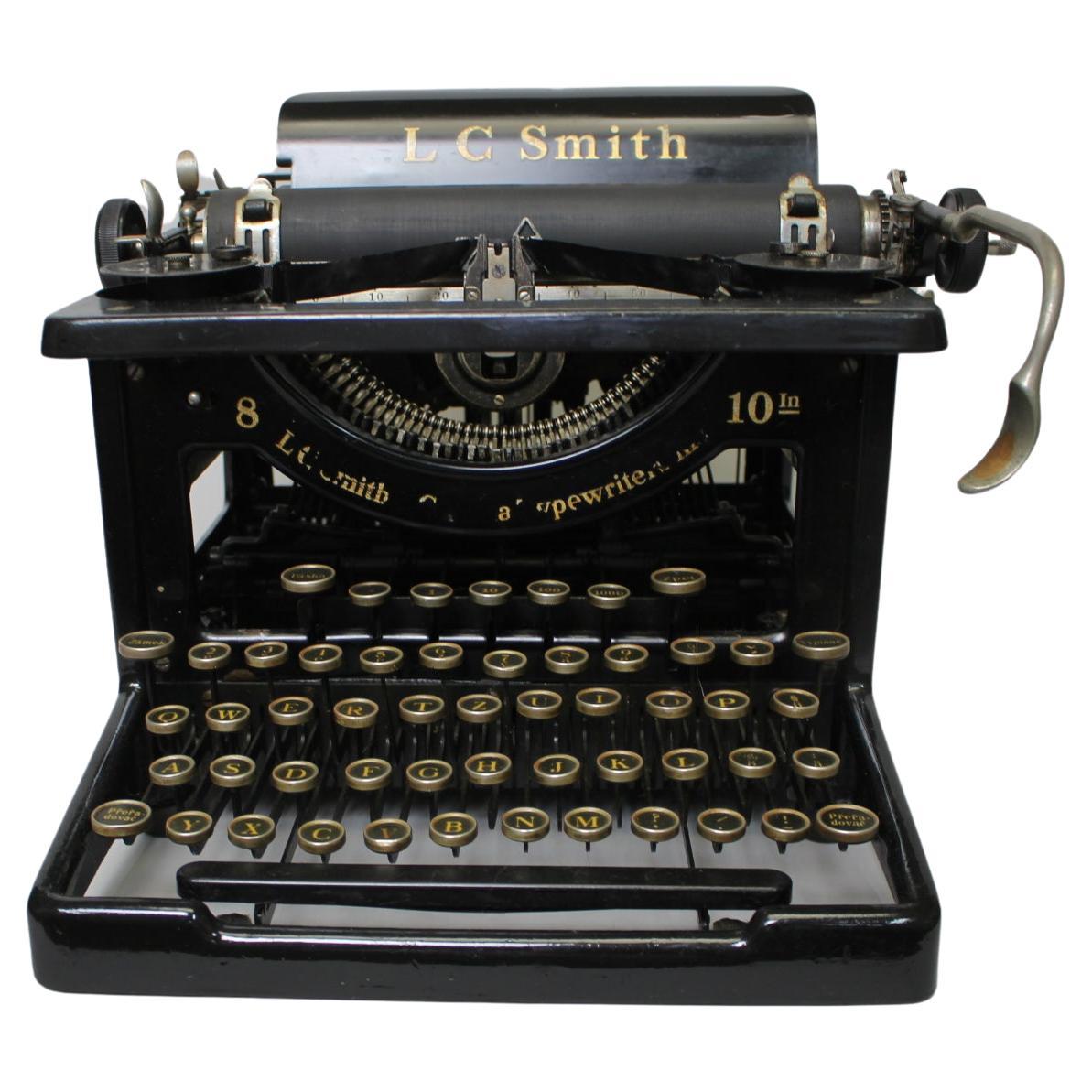Restored Typewriter/ LC Smith 8-10, USA, 1915s