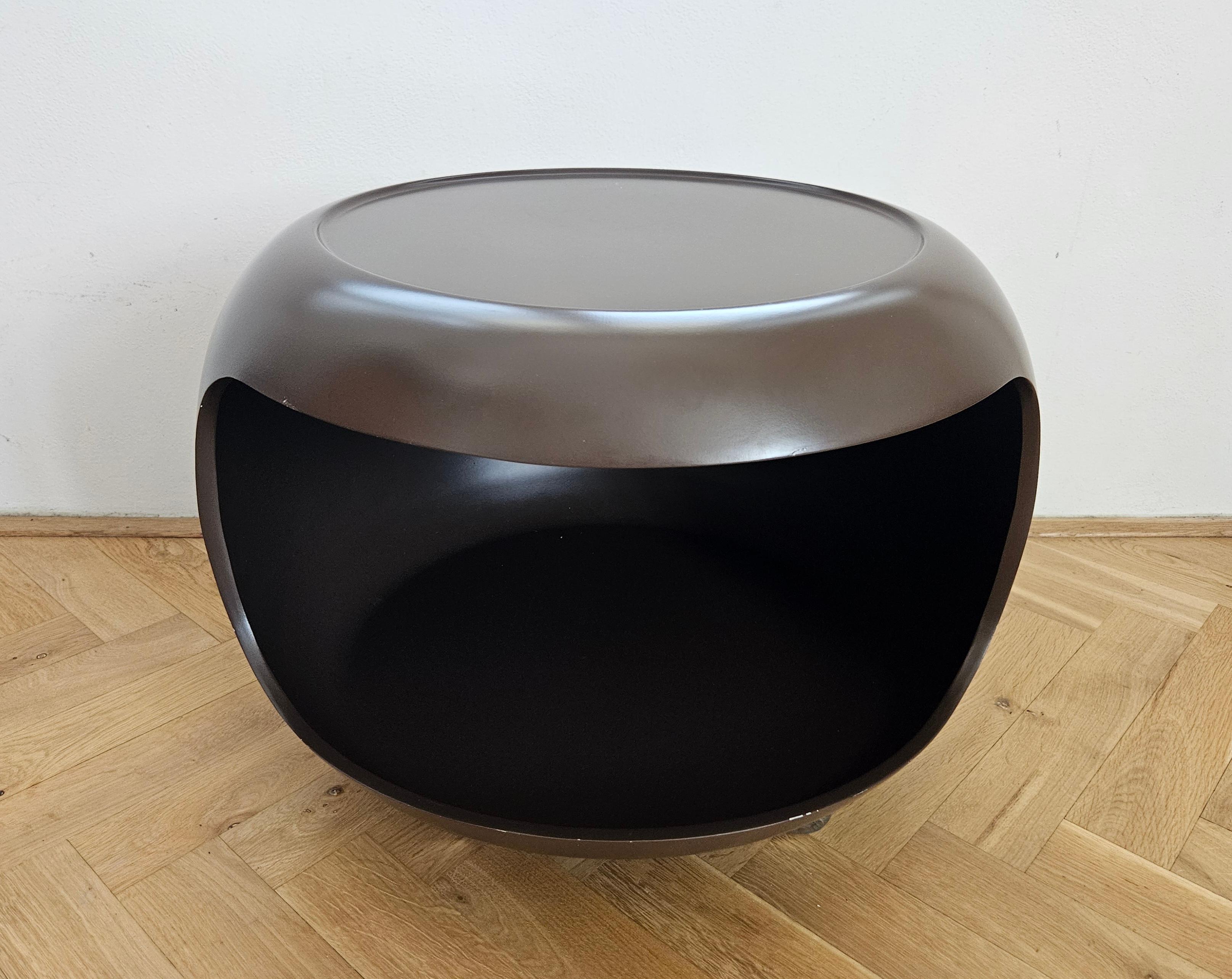 Mid-Century Modern Rare Midcentury Space Age Style Side Table, Ernst Moeckl, Germany, 1970s For Sale