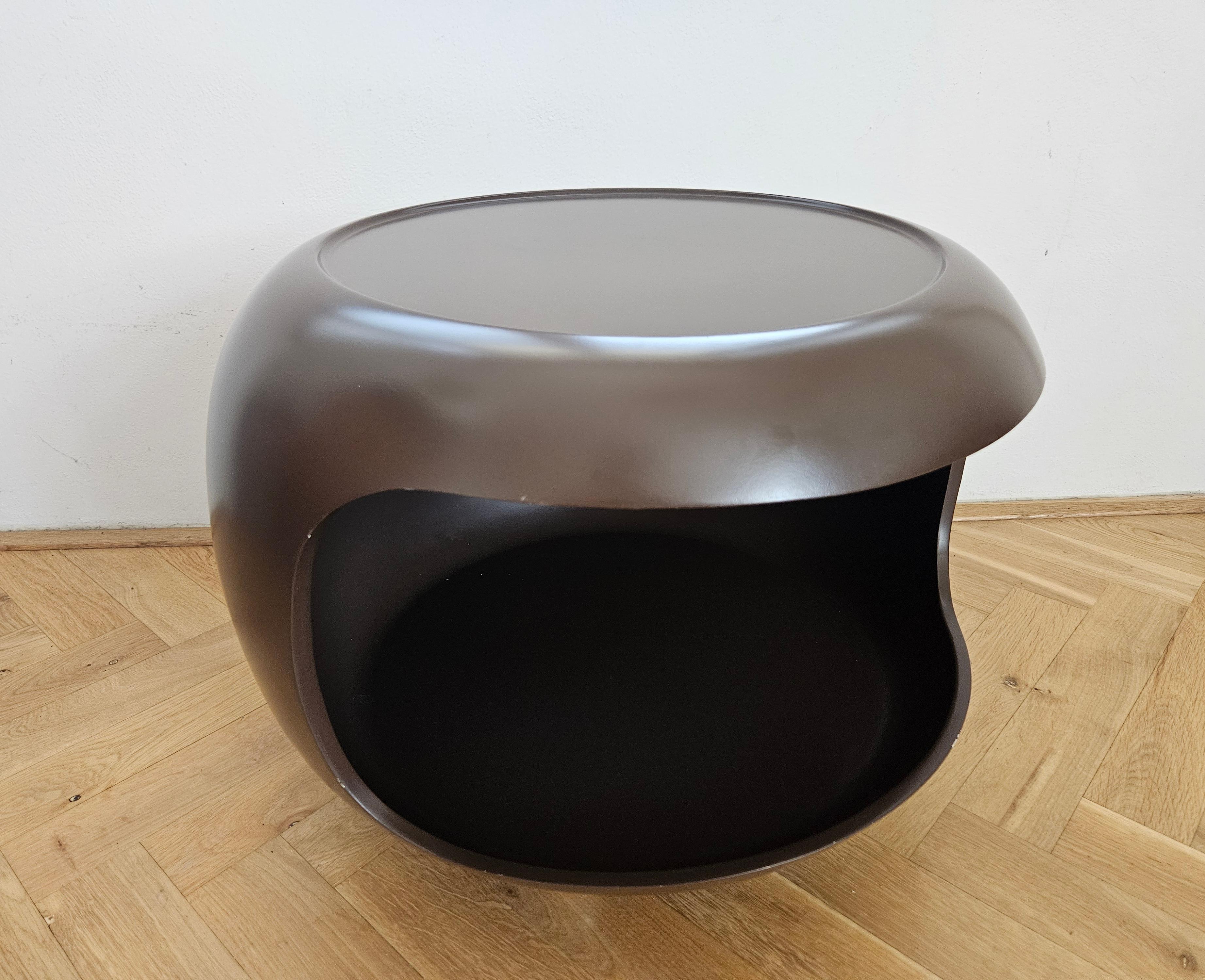 Rare Midcentury Space Age Style Side Table, Ernst Moeckl, Germany, 1970s For Sale 5