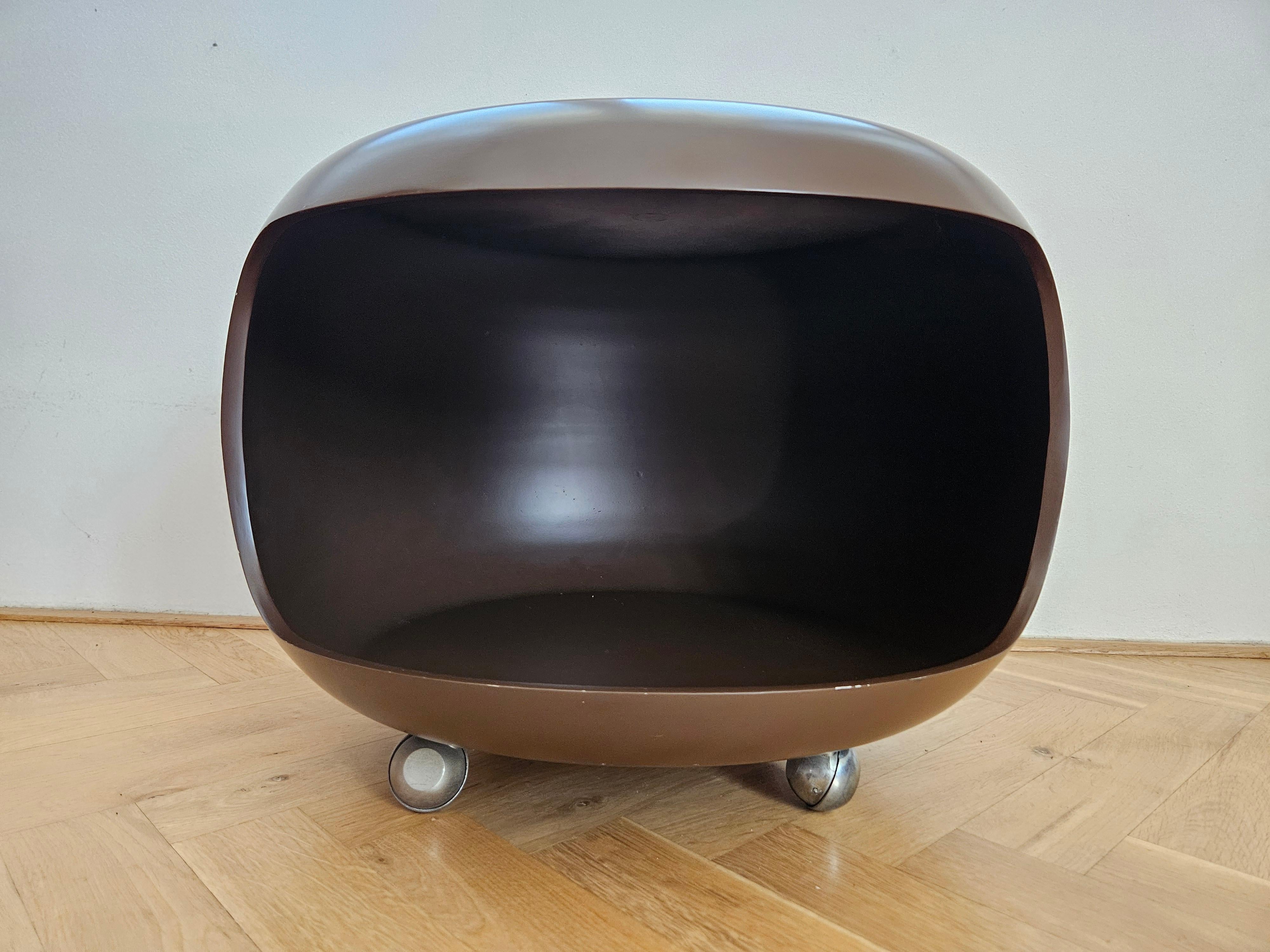 Rare Midcentury Space Age Style Side Table, Ernst Moeckl, Germany, 1970s For Sale 7