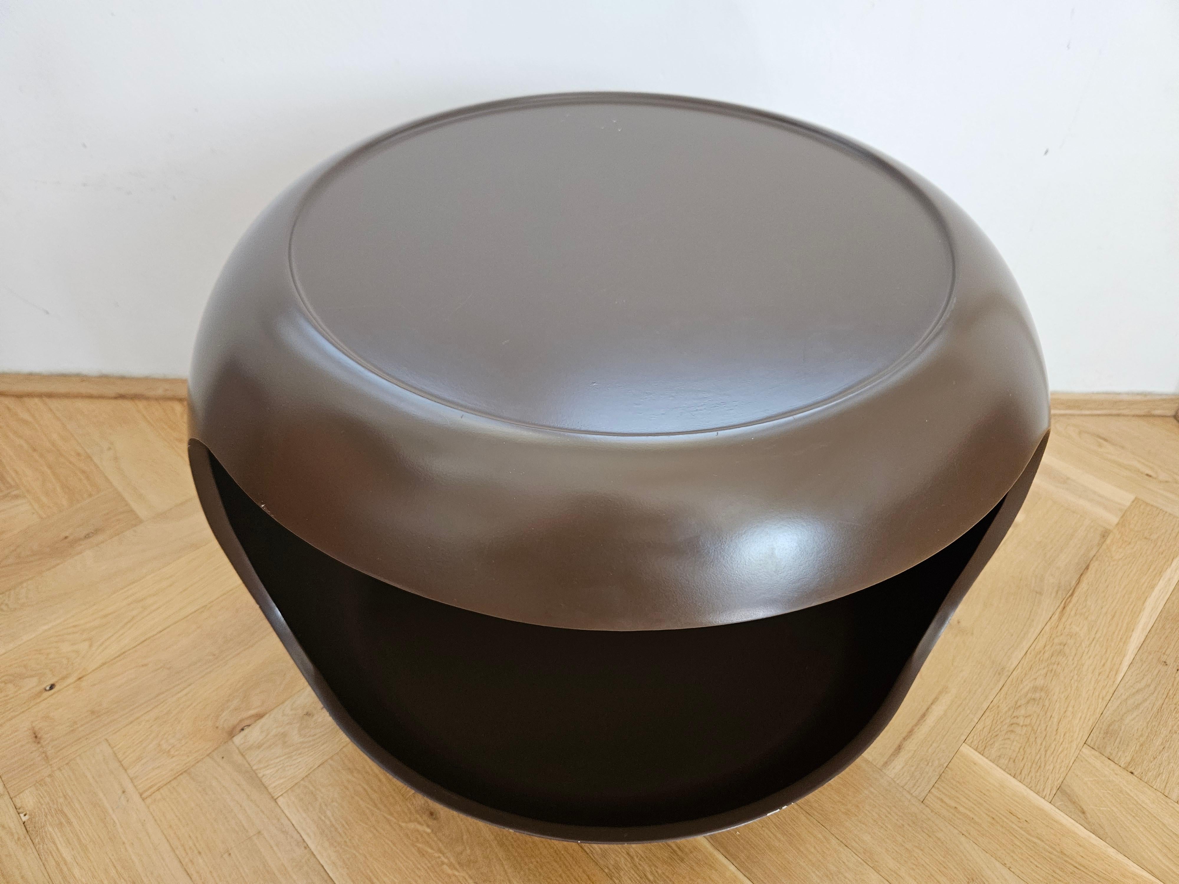 Rare Midcentury Space Age Style Side Table, Ernst Moeckl, Germany, 1970s For Sale 9