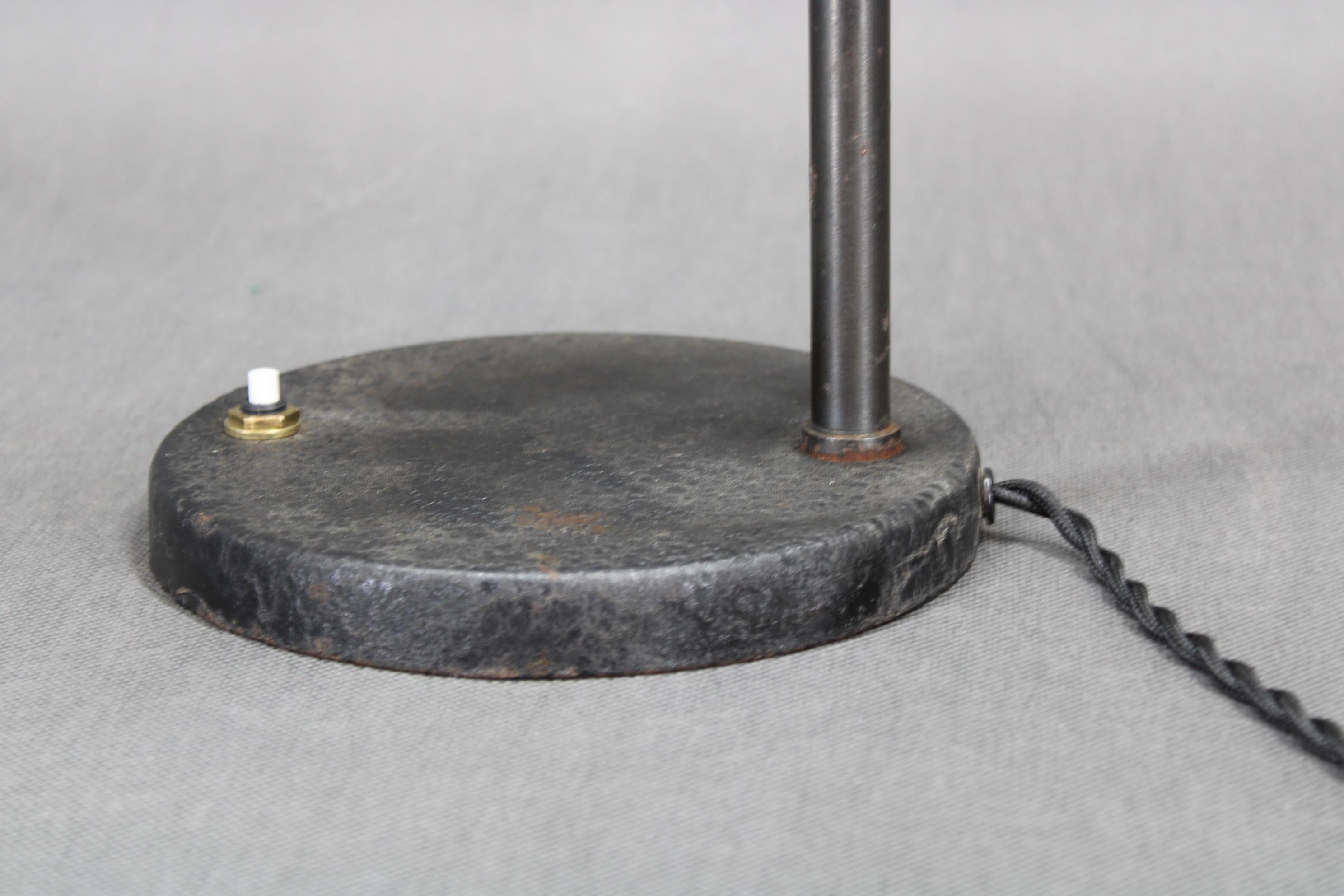 1930 Lámpara de mesa regulable, Checoslovaquia Cromo en venta