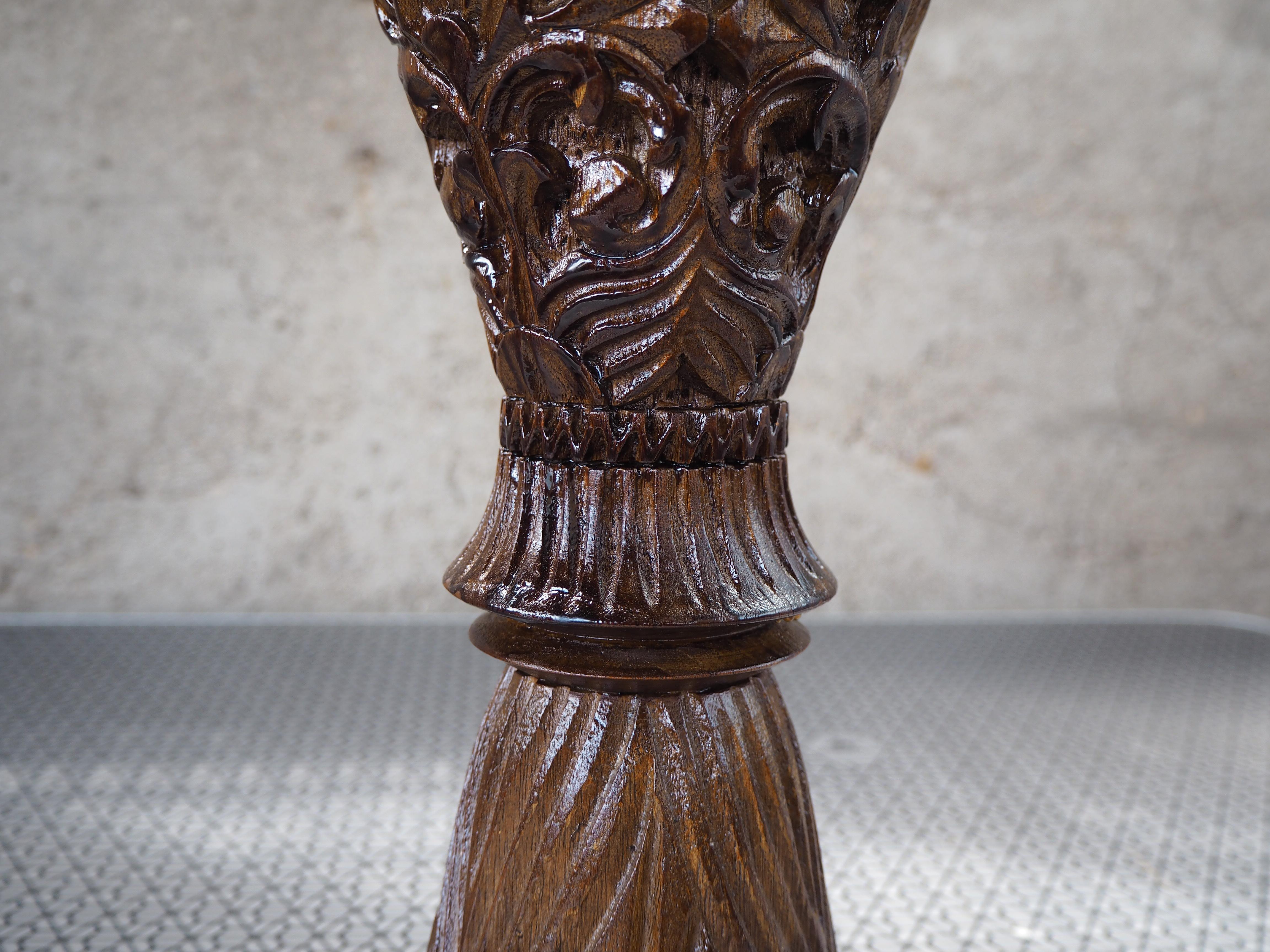 Vaso in legno cecoslovacco del Medioevo, anni '60 in vendita 3