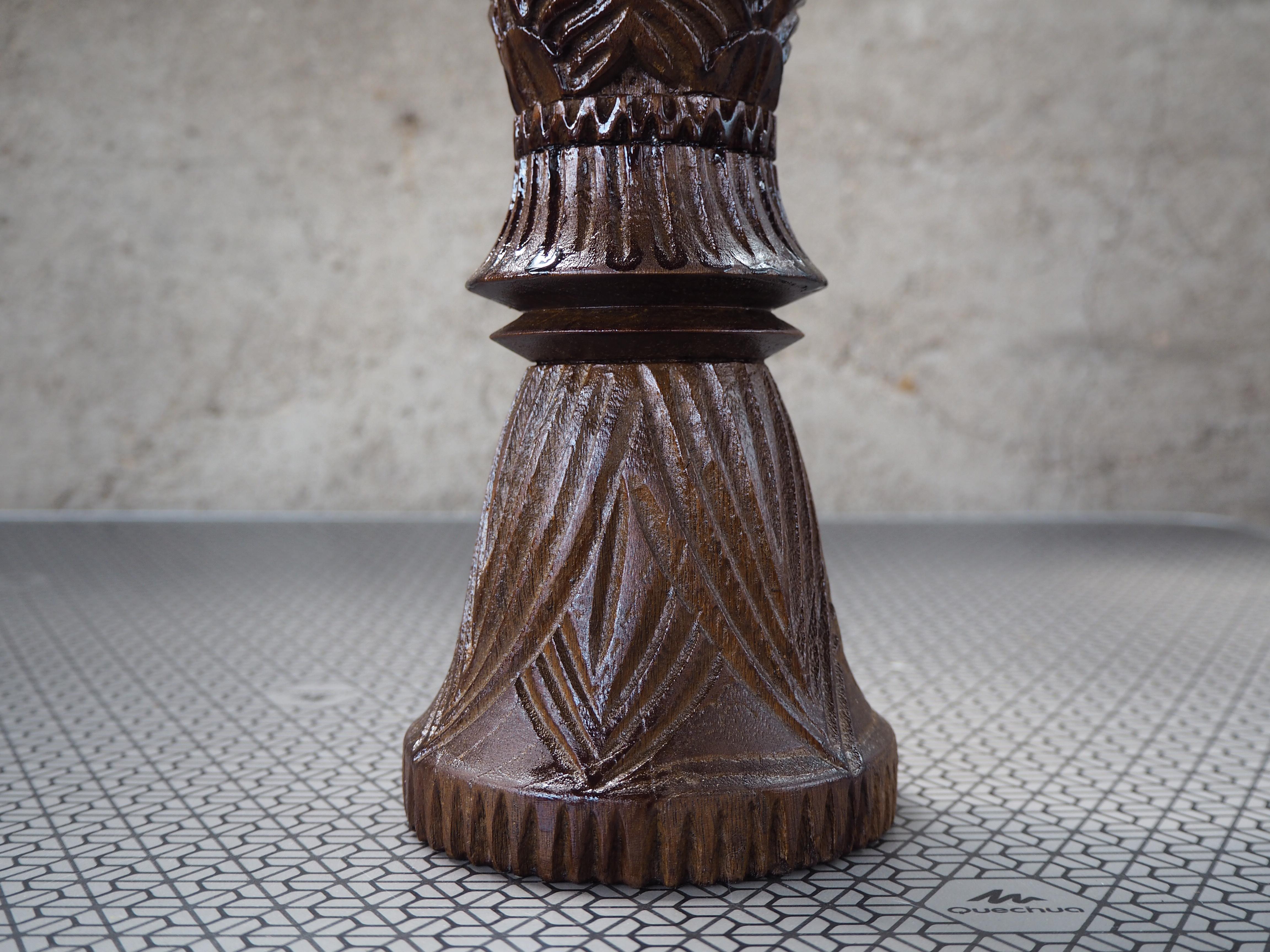 Vaso in legno cecoslovacco del Medioevo, anni '60 in vendita 1
