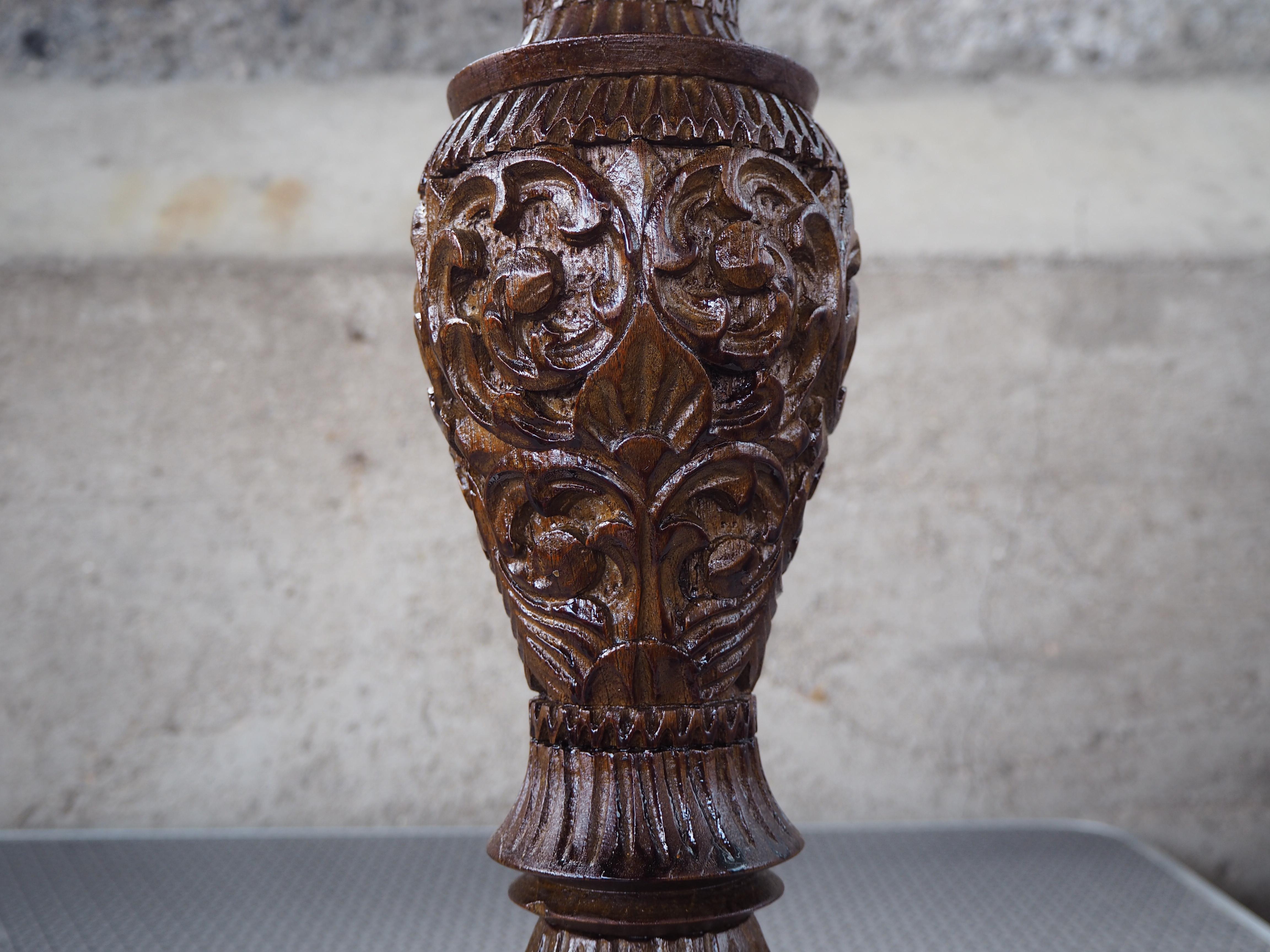 Mid-Century moderno Vaso in legno cecoslovacco del Medioevo, anni '60 in vendita