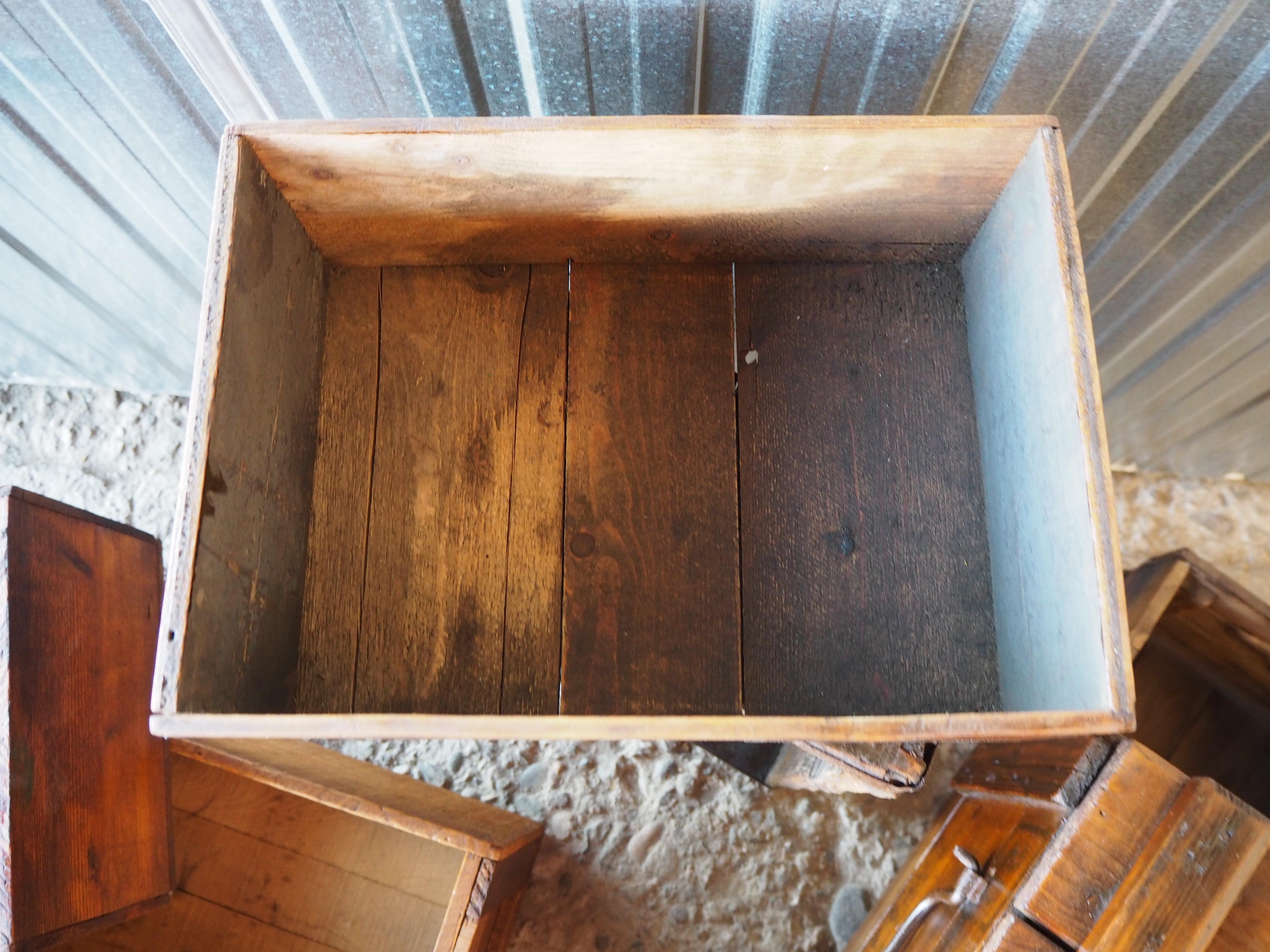 Industrial Wooden Crate, Boxes, 1960s For Sale 4