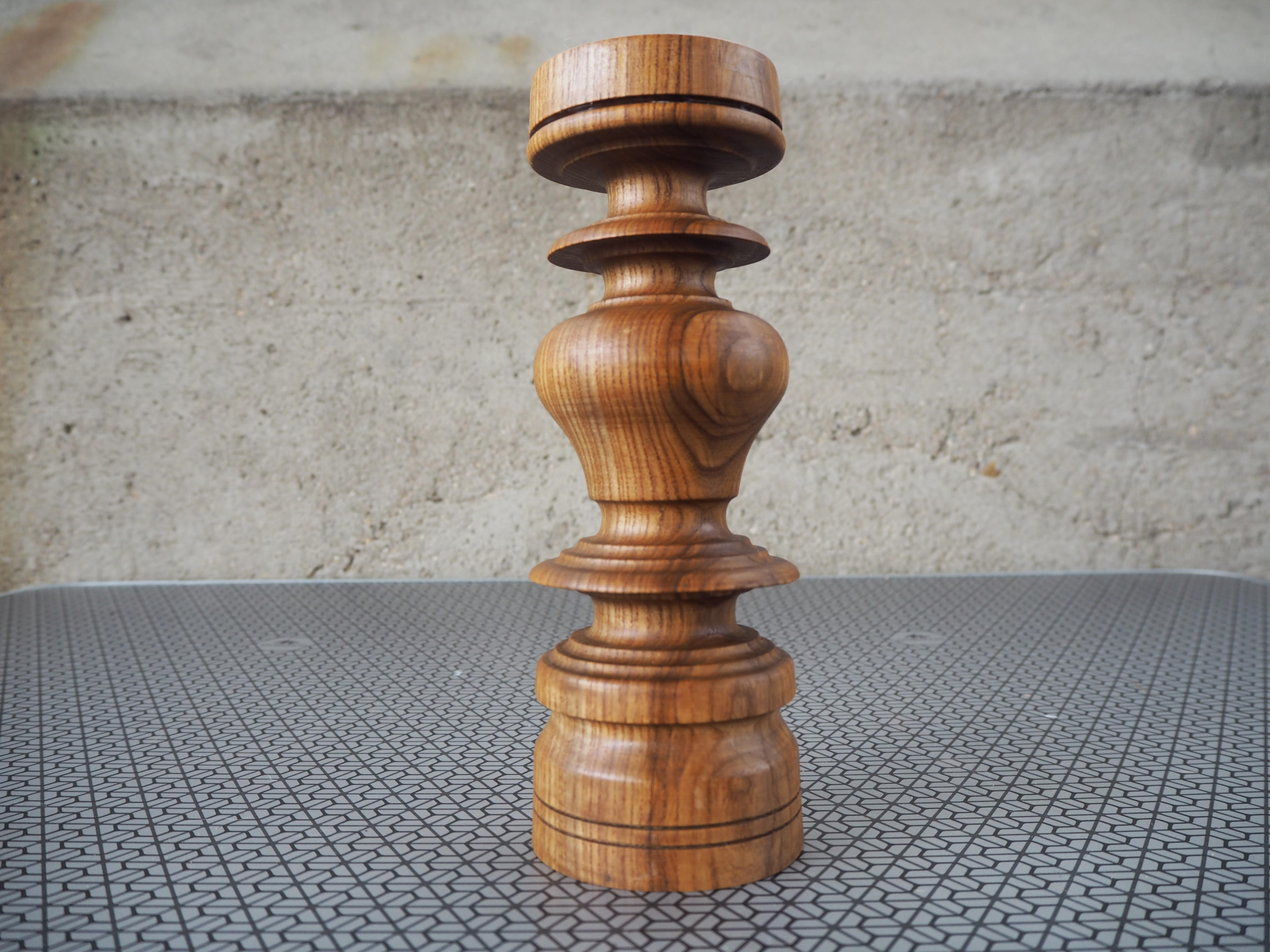Portacandele in legno del Medioevo, anni '60, Europa In condizioni buone in vendita a Praha, CZ