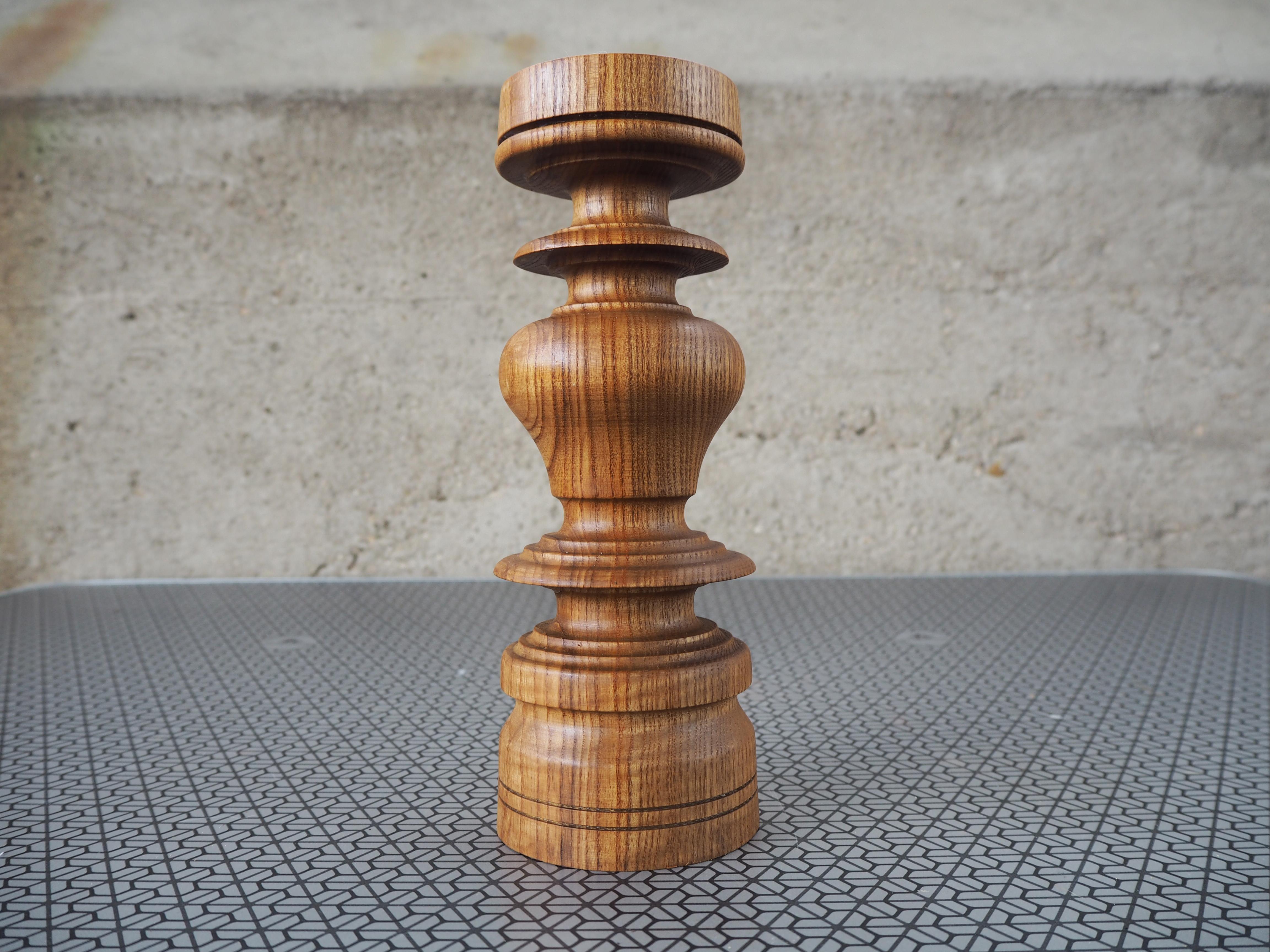Mid-Century moderno Portacandele in legno del Medioevo, anni '60, Europa in vendita