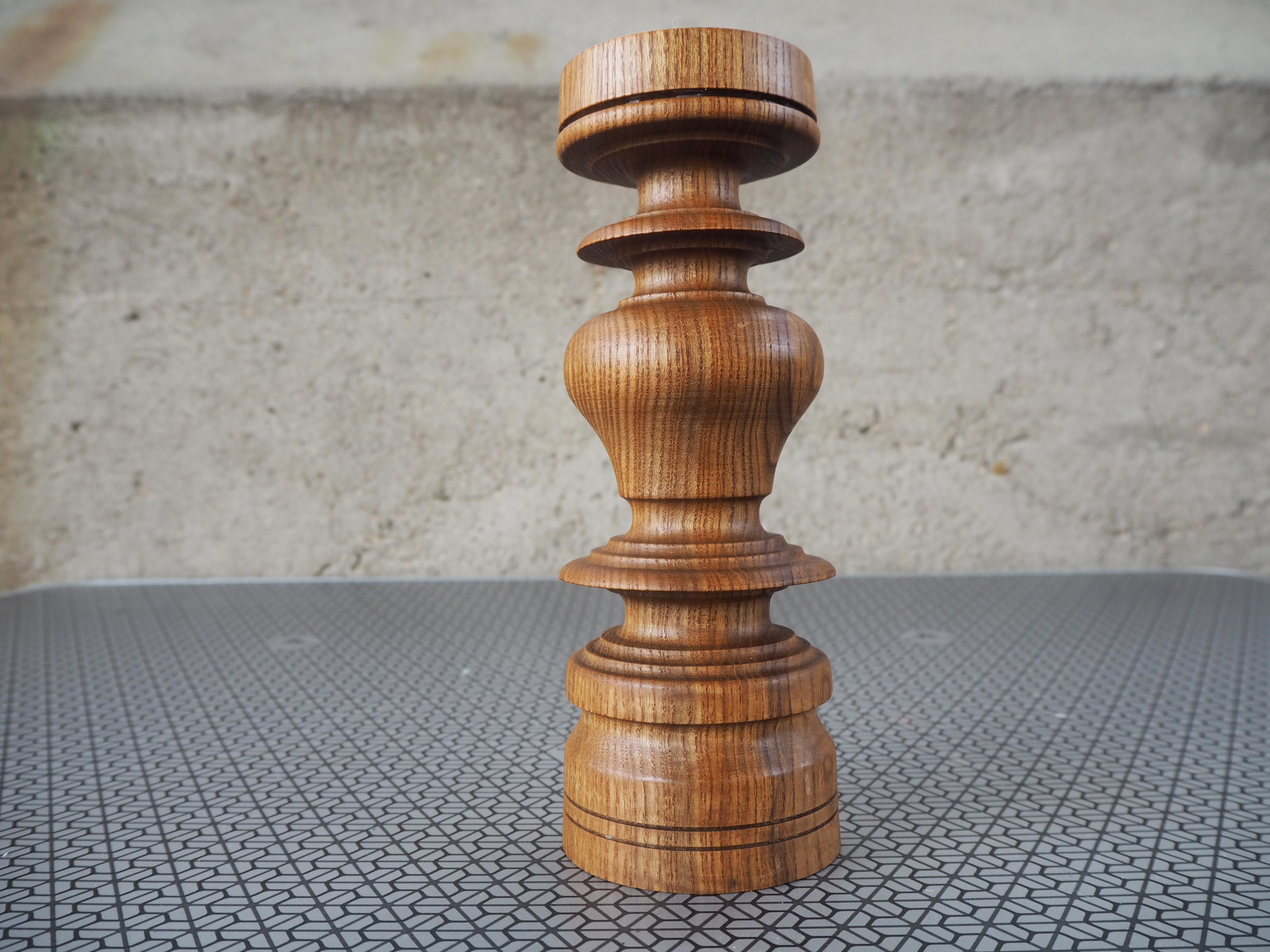 Metà XX secolo Portacandele in legno del Medioevo, anni '60, Europa in vendita