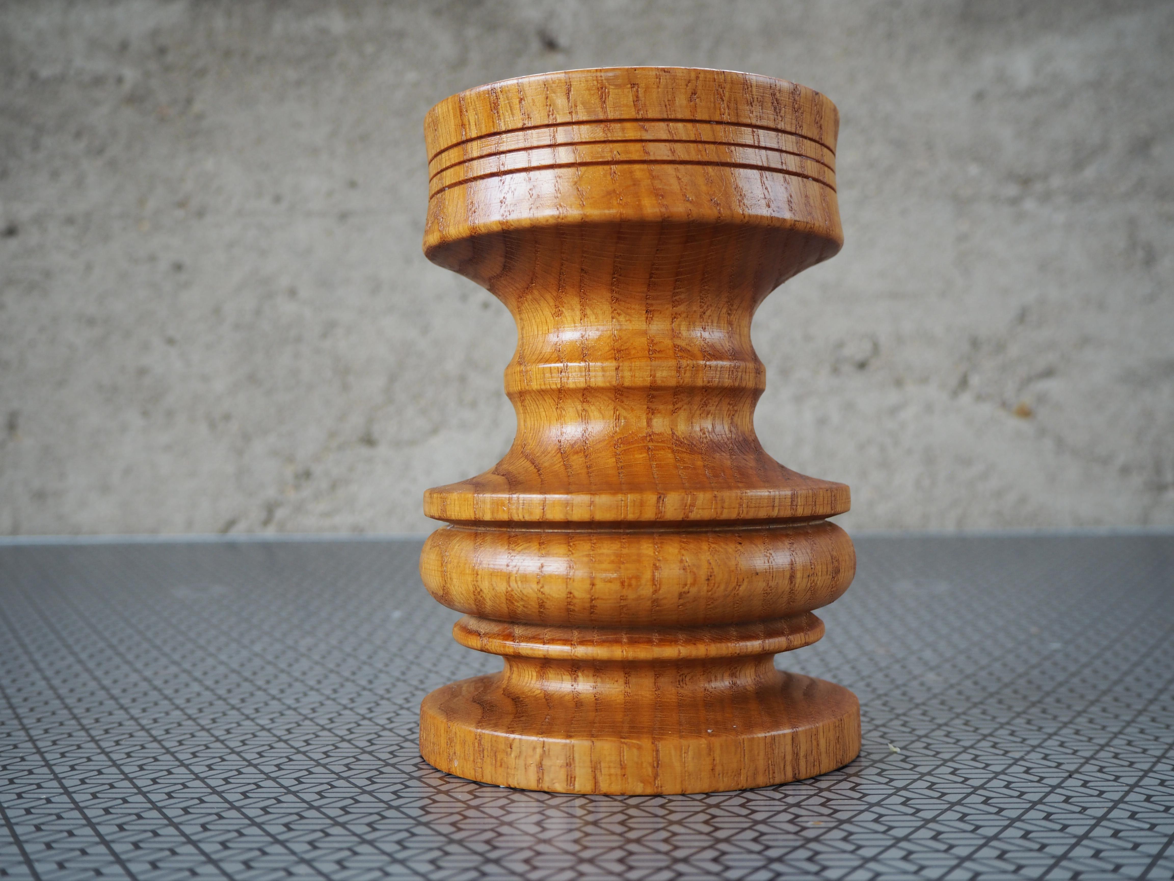 Mid-Century moderno Portacandele in legno del Medioevo, anni '60, Europa in vendita