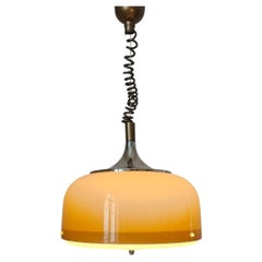 Lampe suspendue Meblo rare du milieu du siècle, conçue par Harvey Guzzini, Italie, années 1970