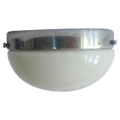 Rare Bauhaus, Functionalism, Art Deco Flush Mount, Wall or Ceiling Lamp, 1930s