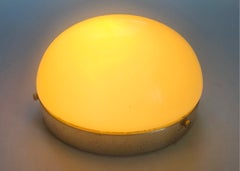 Rare Bauhaus, Functionalism, Art Deco Flush Mount, Wall or Ceiling Lamp, 1930s