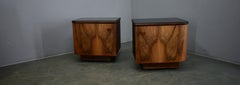 1932s Pair of Art Deco Bedside Tables, Czechoslovakia