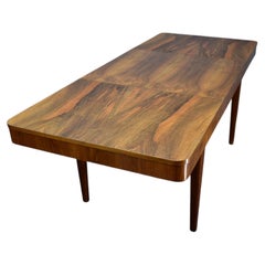 1940s Jindrich Halabala Extendable Dining Table in Walnut, Czechoslovakia