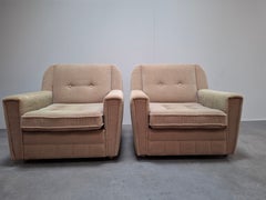 Pair of Wiberg Mid-Century Modern Lounge Armchairs by UP Závody Rousínov, 1980