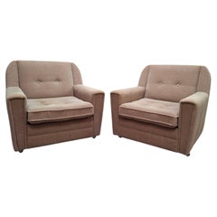 Pair of Wiberg Mid-Century Modern Lounge Armchairs by UP Závody Rousínov, 1980
