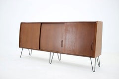 1960s Upcycled Danish Mid-Century Modern Teak Sideboard on Hairpin Legs