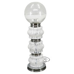 Lampada da terra "Space Age" in vetro di Murano di Carlo Nason per Mazzega, Italia, anni '70