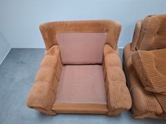 Paire de fauteuils tchèques « TON », 1985, fauteuils de salon rembourrés du milieu du siècle