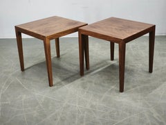 Pair of Severin Hansen Side Tables for Haslev Møbelfabrik, 1960s