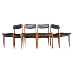 Set of Four Rare Midcentury Dining Chairs, Denmark, 1970s