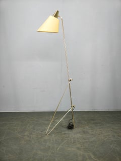 Lampada da terra in ottone “Giraffe” di Josef Hurka per Napako, Cecoslovacchia, anni ’60
