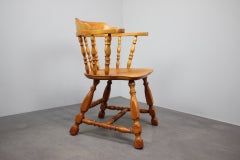 Vintage Windsor-Style Spindle-Back Armchair, Central Europe, circa 1970s–1980s