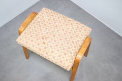 Jitona Mid-Century Upholstered Footstool, Czechoslovakia, 1960s