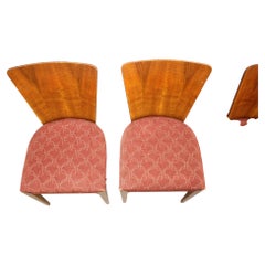 Vierer-Set Jindrich-Halabala-Esszimmerstühle, Tschechoslowakei, 1950er Jahre