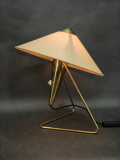 1960s Brass Table Lamp by Helena Frantová, Czechoslovakia