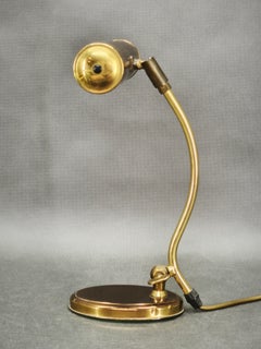 Adjustable Brass Desk Lamp, Germany, 1960s
