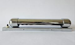 Rare Bauhaus, Art Deco, Functionalism never used Chrome Wall Lamp, 1930s