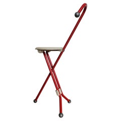 Klapphocker „Ulisse“ aus der Mitte des Jahrhunderts, entworfen von Ivan Loss, Sandrigarden, Italien, 1981