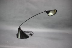 Italian 1990s Candy Light Adjustable Black Table Lamp