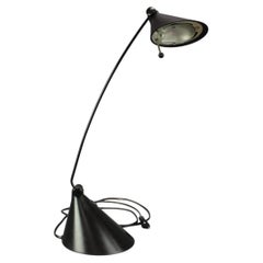 Italian 1990s Candy Light Adjustable Black Table Lamp