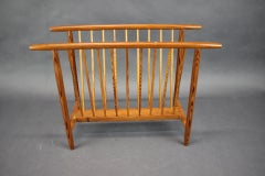 1950s Czechoslovakian Mid-Century Modern Wooden Magazine Rack
