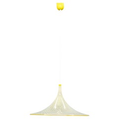 1970s Guzzini Meblo Trumpet Space Age Pendant Light, Italy