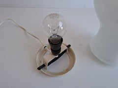 Ivan Jakeš 1970s Czechoslovak Opaline Glass Table Lamp