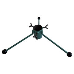 Czechoslovak Vintage Metal Christmas Tree Stand, Mid-Century Tripod