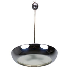 Josef Hurka for Napako UFO Pendant Lamp, Czechoslovakia, 1930s
