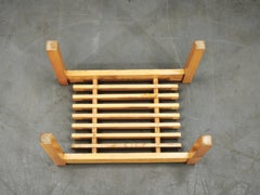 Mid-Century Ash Wood Plant Stand, Czechoslovakia, 1960s