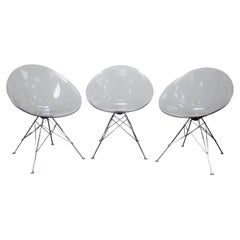 Set of 3 EROS Chairs by Philippe Starck for Kartell, Italy, 1999