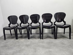 Set di cinque sedie di design “Queen”, Pedrali, Claudio Dondoli e Marco Pocci, anni 2000