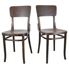 Pair of 1920s Thonet Bentwood Chairs from Czechoslovakia
