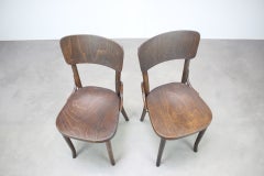 Pair of 1920s Thonet Bentwood Chairs from Czechoslovakia