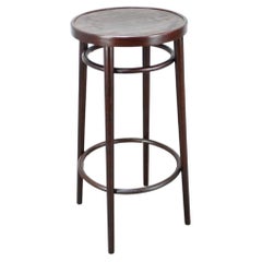 Thonet-Bugholz-Hocker aus den 1920er Jahren, Buche, Tschechoslowakei