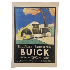 Art Deco Advertising Poster Buick Automobile, around 1930