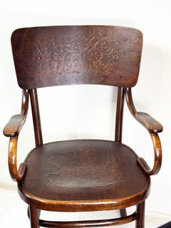 Fauteuil de style Thonet n° 57, Fischel, vers 1900